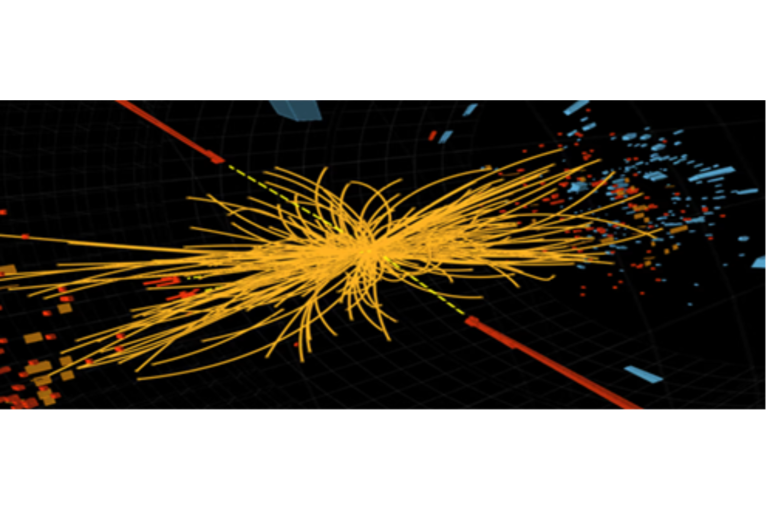 Image of a particle collision at CERN