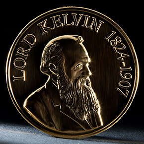 Inscription on the medal reads: Lord Kelvin 1824 to 1907
