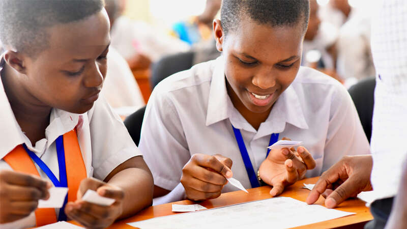 Secondary school students in Tanzania learn to apply their knowledge in science to local problems as part of the Future STEM Business Leaders programme.