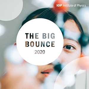 Text on poster says 'The Big Bounce 2020'