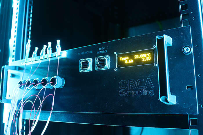 ORCA Computing equipment with buttons and an information screen