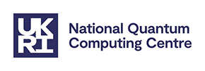 Logo reads: UKRI National Quantum Computing Centre