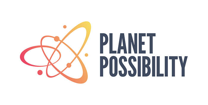 IOP Challenge Fund Planet Possibility logo including a physics graphic