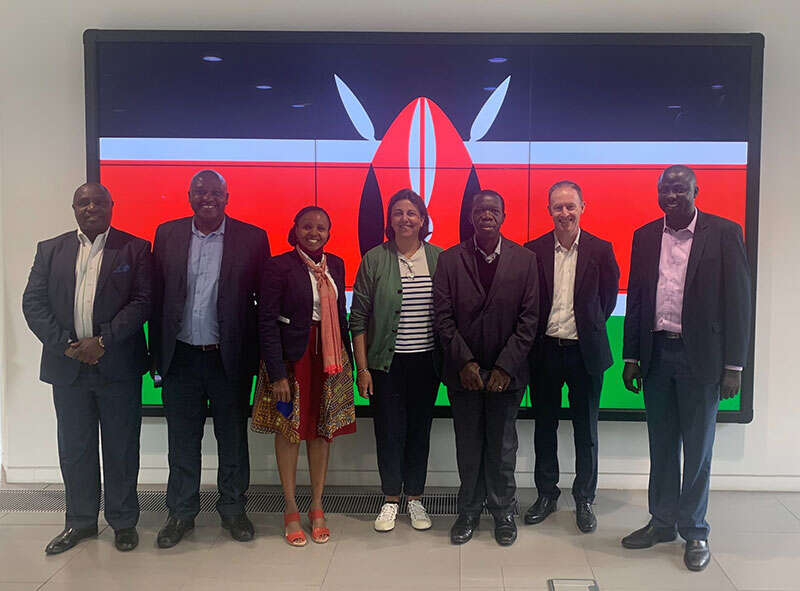 Kenyan delegation with IOP staff