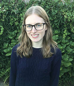 Rachel Lennon, Postgraduate Researcher, University of Exeter smiling
