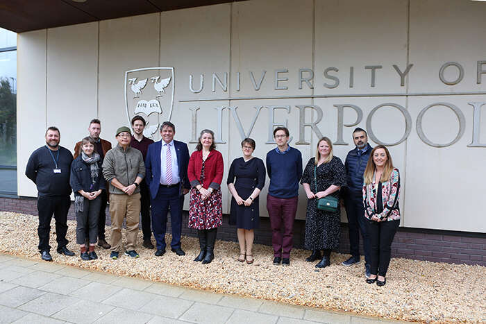 A group shot of the IOP Liverpool visit full delegation