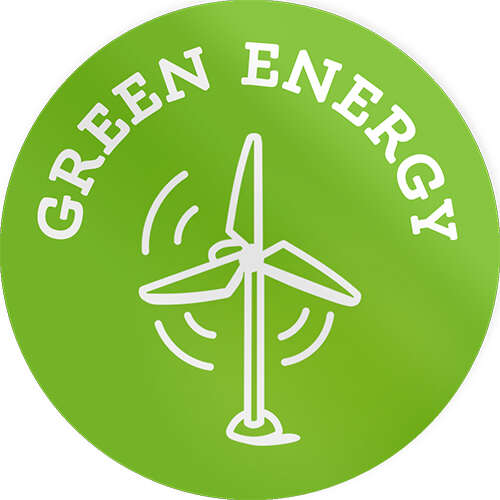 IOP green energy role models sticker showing a wind turbine